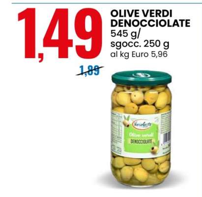 OLIVE VERDI DENOCCIOLATE