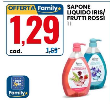 SAPONE LIQUIDO IRIS/FRUTTI ROSSI