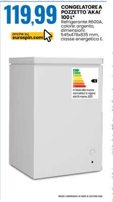 CONGELATORE A POZZETTO 'AKAI' 100 L