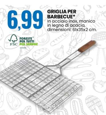 GRIGLIA PER BARBECUE