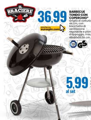 BARBECUE TONDO CON COPERCHIO