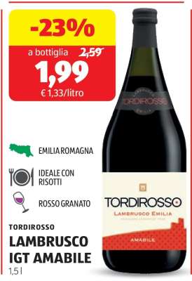 TORDIROSSO LAMBRUSCO IGT AMABILE