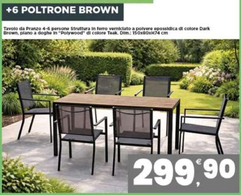 +6 POLTRONE BROWN