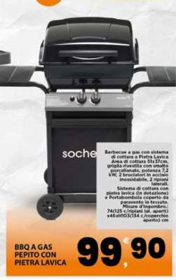 BBQ A GAS PEPITO CON PIETRA LAVICA