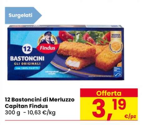 12 Bastoncini di Merluzzo Capitan Findus