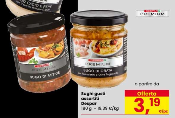 Sughi gusti assortiti Despar