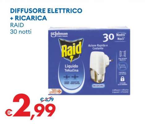 DIFFUSORE ELETTRICO + RICARICA