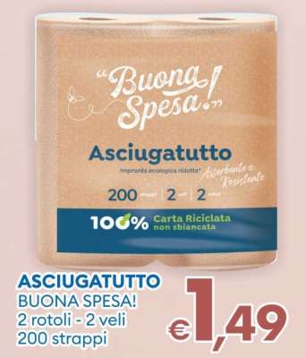 ASCIUGATUTTO BUONA SPESA!