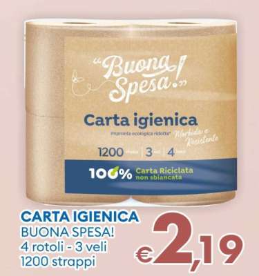 CARTA IGIENICA BUONA SPESA!