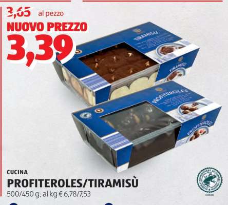 CUCINA PROFITEROLES/TIRAMISÙ