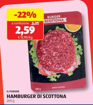 IL PODERE HAMBURGER DI SCOTTONA