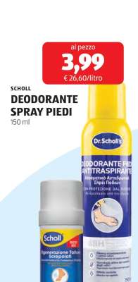 SCHOLL DEODORANTE SPRAY PIEDI