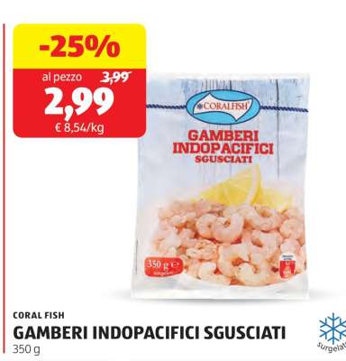Gamberi Indopacifici Sgusciati