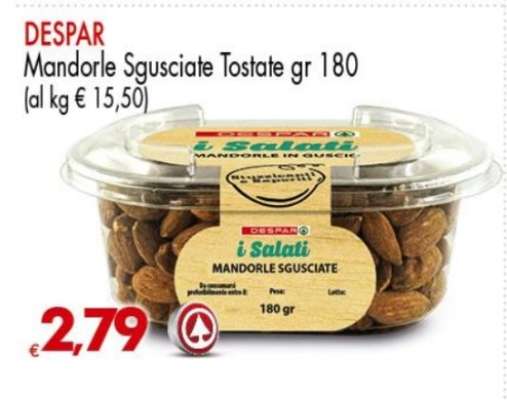 DESPAR Mandorle Sgusciate Tostate gr 180