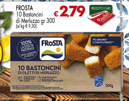 FROSTA 10 Bastoncini di Merluzzo gr 300