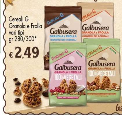 Cereali G Granola e Frolla