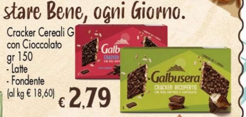 Cracker Cereali G con Cioccolato