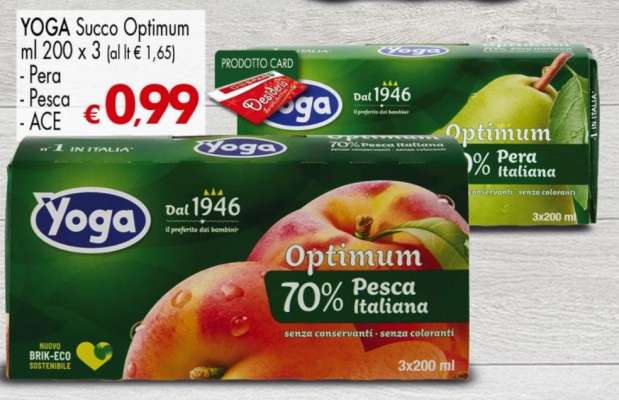YOGA Succo Optimum ml 200 x 3