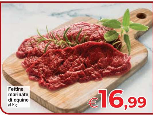 Fettine marinate di equino