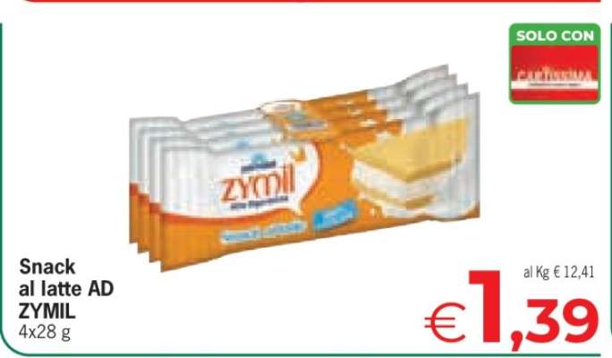Snack al latte AD ZYMIL