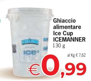 Ghiaccio alimentare Ice Cup