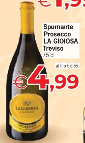 Spumante Prosecco LA GIOIOSA Treviso