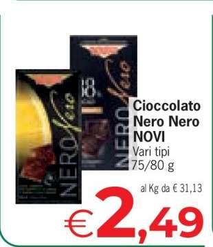 Cioccolato Nero Nero Novi