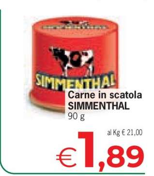 Carne in scatola SIMMENTHAL