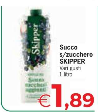 Succo s/zucchero SKIPPER