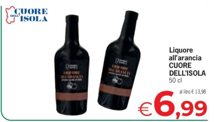 Liquore all'arancia CUORE DELL'ISOLA
