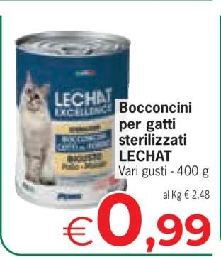 Bocconcini per gatti sterilizzati LECHAT