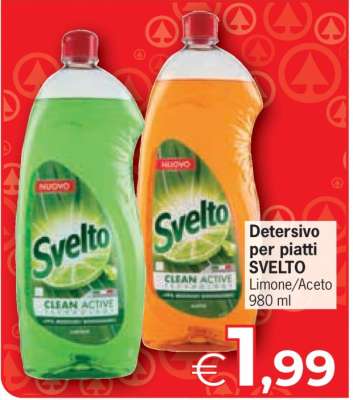 Detersivo per Piatti Svelto
