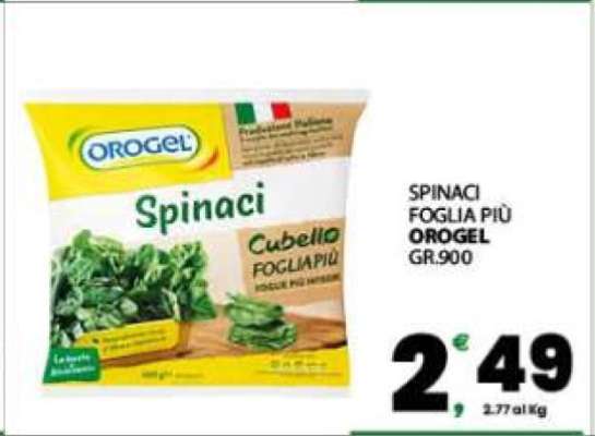 SPINACI FOGLIA PIÙ