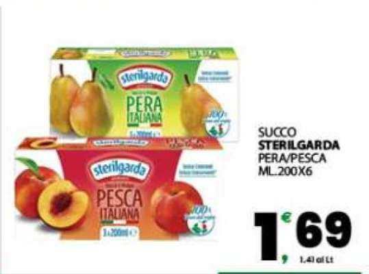 SUCCO STERILGARDA PERA/PESCA