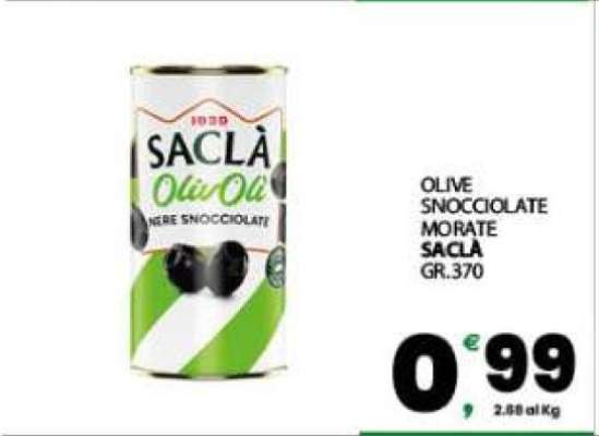 OLIVE SNOCCIOLATE MORATE
