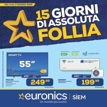Volantino Euronics - 3/6/2026 - 17/6/2026.