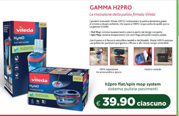 h2pro flat/spin mop system