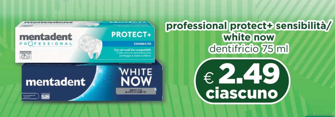 mentadent professional protect+/white now