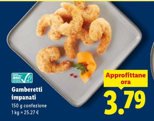 Gamberetti impanati