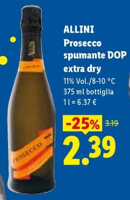 Allini Prosecco spumante DOP extra dry