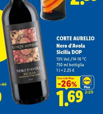 Corte Aurelio Nero d’Avola Sicilia DOP