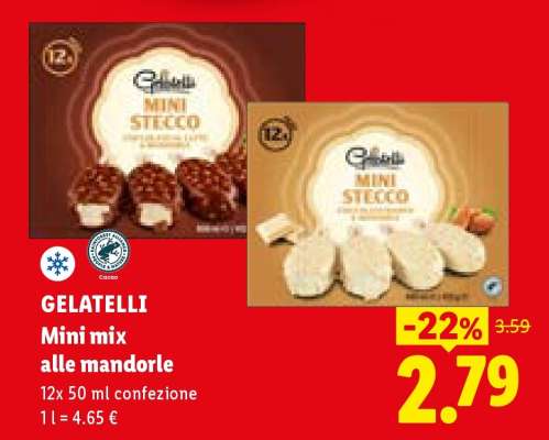 Gelatelli Mini mix alle mandorle