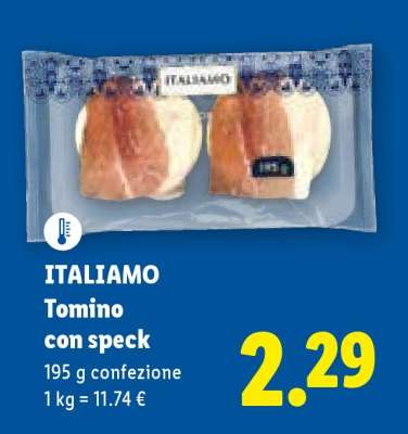 Italiamo Tomino con speck