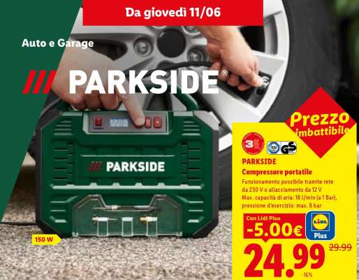 PARKSIDE Compressore portatile
