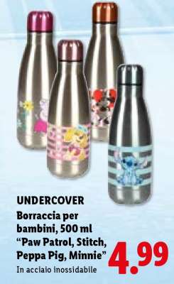 UNDERCOVER Borraccia per bambini, 500 ml