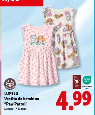LUPILU Vestito da bambina 'Paw Patrol'