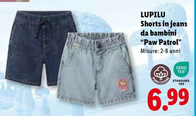 LUPILU Shorts in jeans da bambini “Paw Patrol”