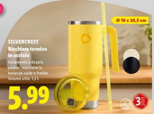 SILVERCREST Bicchiere termico in acciaio