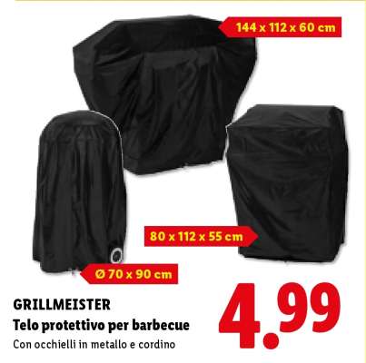 GRILLMEISTER Telo protettivo per barbecue
