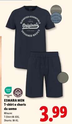 ESMARA MEN T-shirt o shorts da uomo